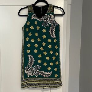 Zara Green Floral Mini Dress
